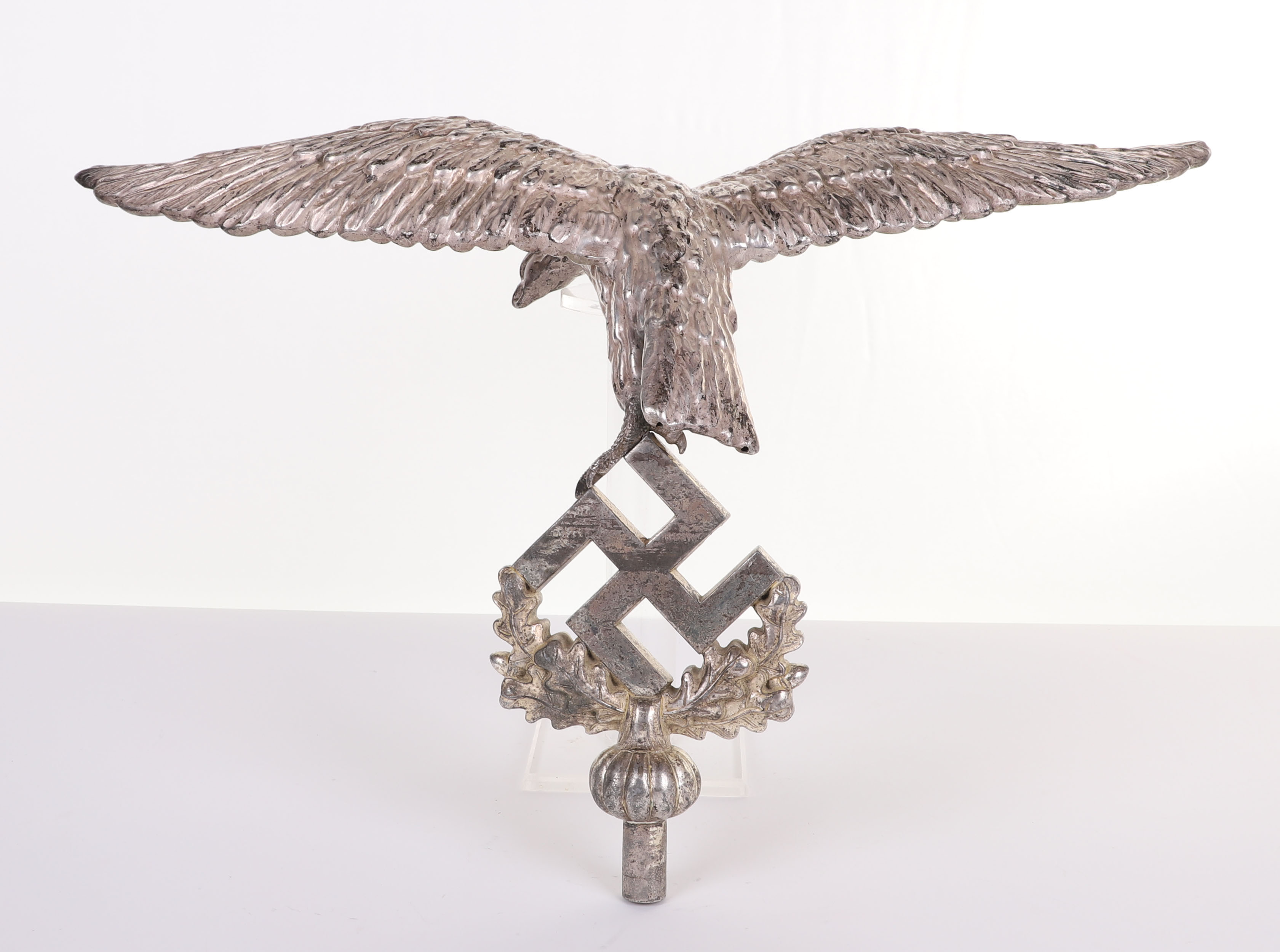 WW2 GERMAN LUFTWAFFE SCHELLENBAUM EAGLE BANNER TOP - Image 9 of 21