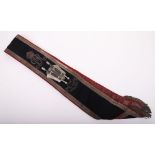 7TH BATTALION ROYAL WELSH FUSILIERS DRUM MAJORS SASH