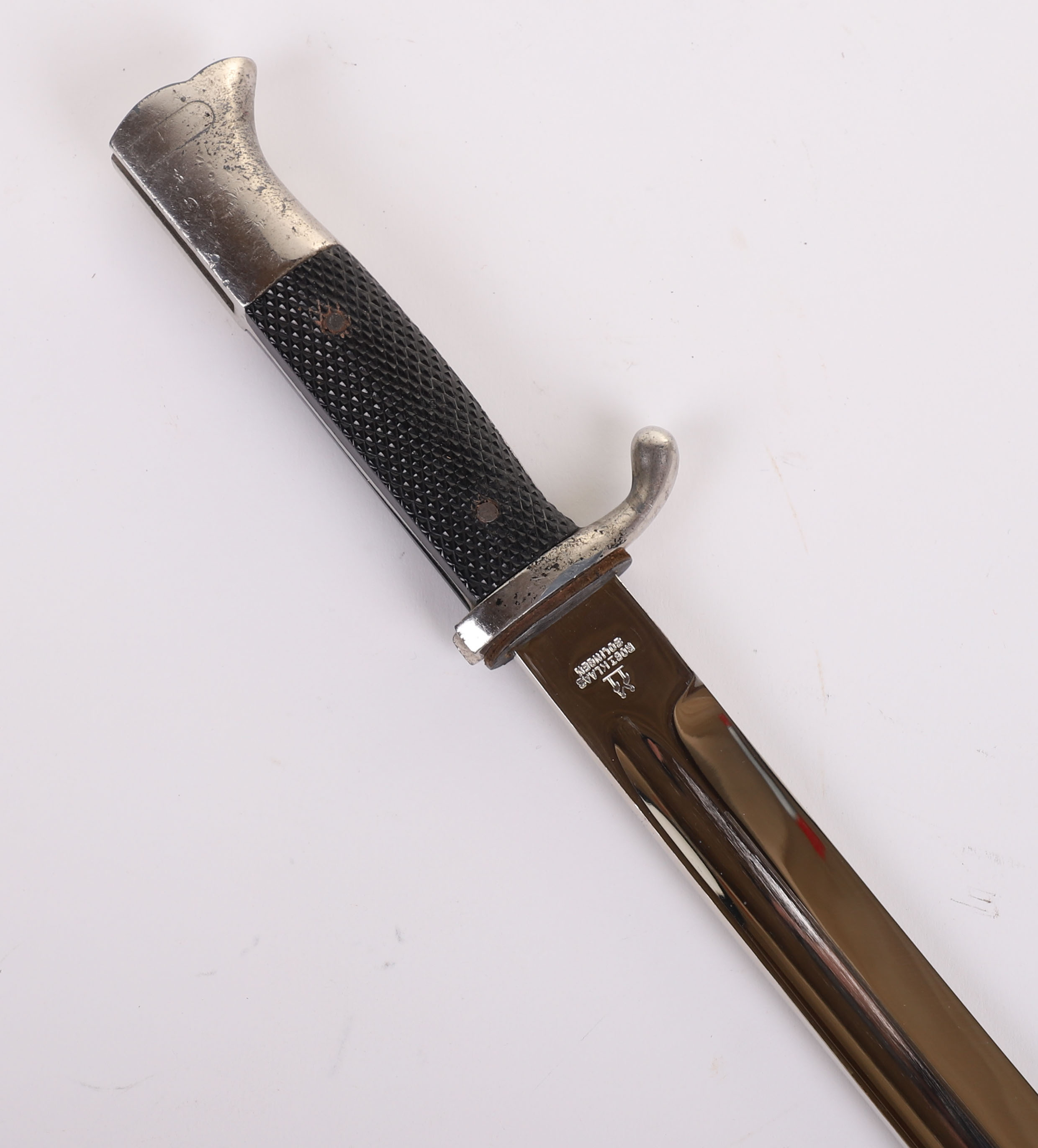 THIRD REICH DRESS K98 BAYONET WITH ENGRAVED BLADE BY ROBERT KLASS - Image 4 of 10