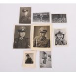 2 HEER PHOTO POSTCARDS & 6 MISC. PHOTOS MOSTLY ARMY