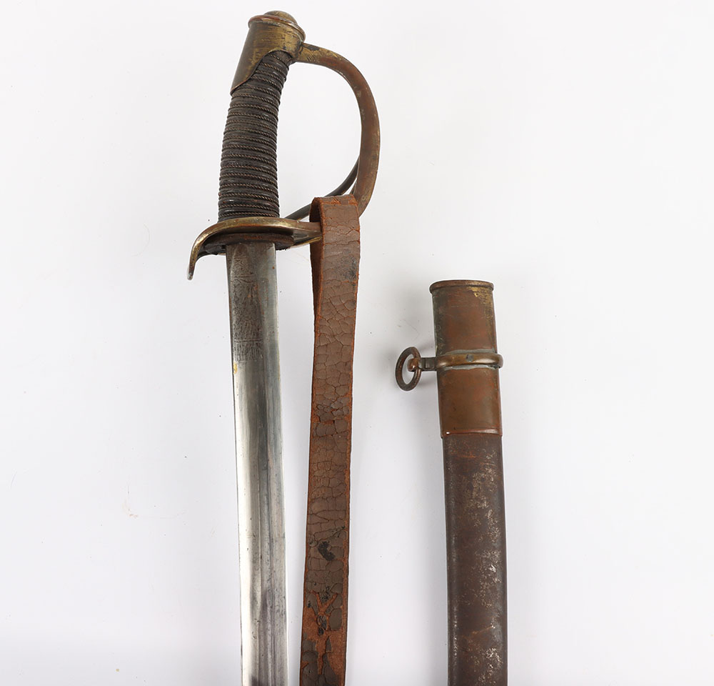 US MODEL 1860 STYLE PRESESENTASION SWORD W/ PHOTO FROM A MEMBER OF THE 7TH REGIMENT NEW YORK CAVALRY - Image 2 of 19