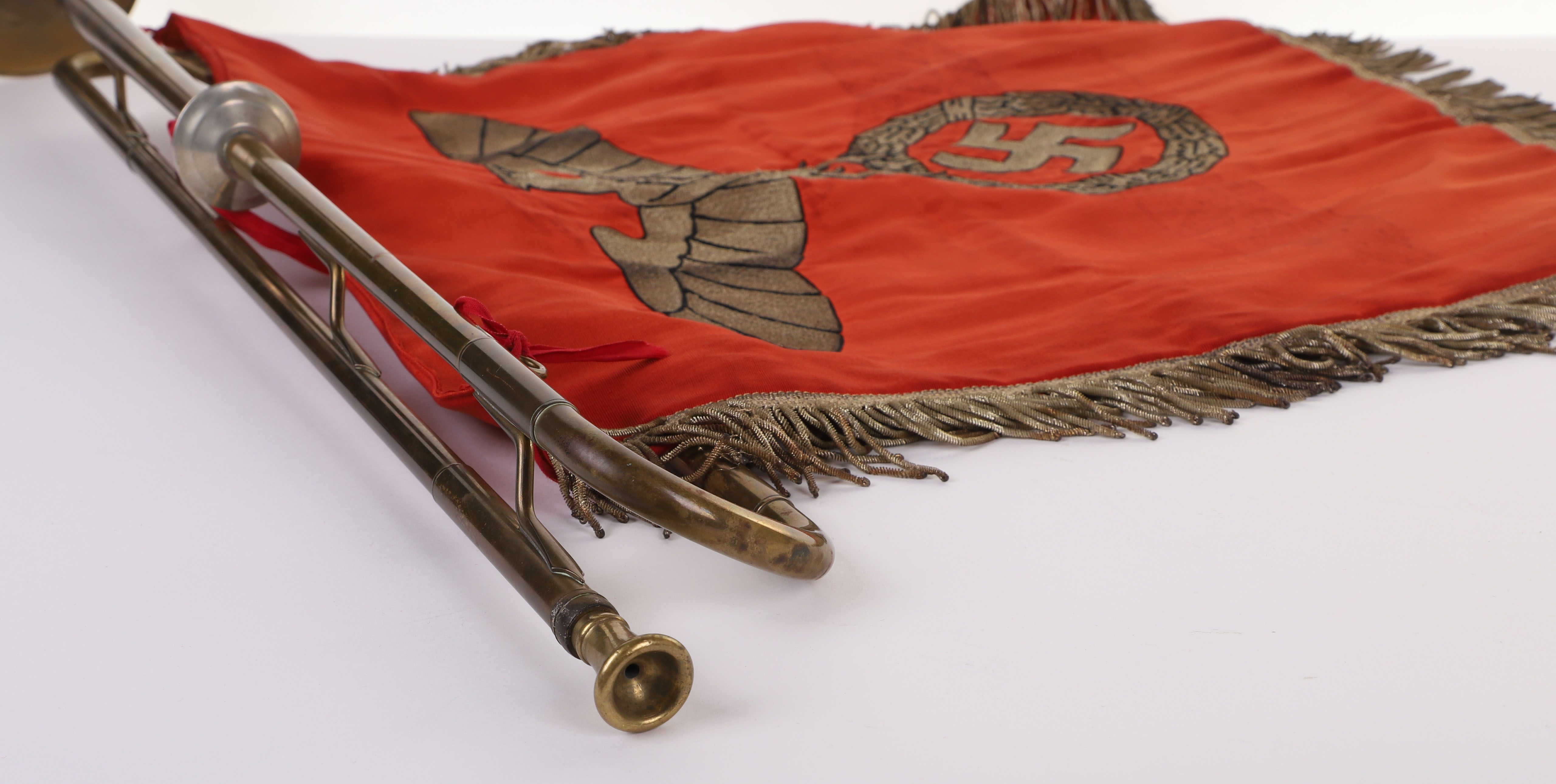 THIRD REICH SA (STURMABTEILUNG) TRUMPET BANNER - Image 17 of 18