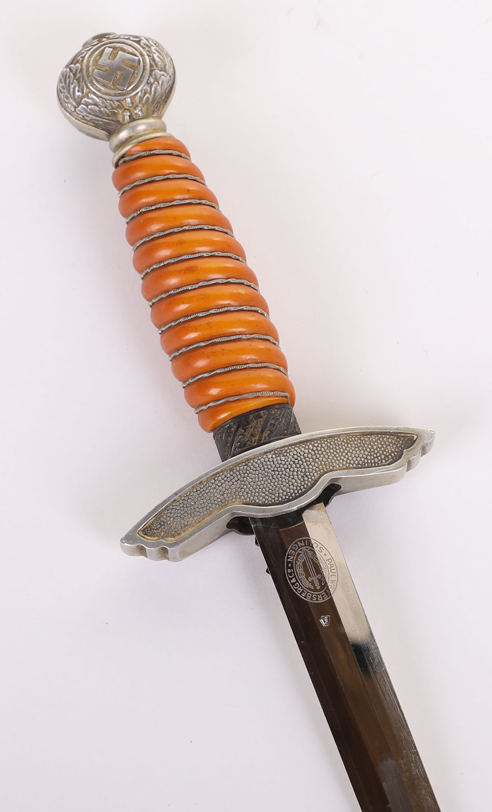 WW2 GERMAN LUFTWAFFE 2ND PATTERN DRESS DAGGER BY PAUL WEYERSBERG & CO, SOLINGEN, - Image 8 of 12