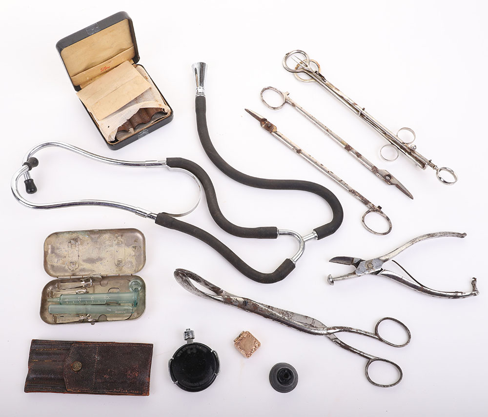 10 PIECES OF MISCELLANEOUS MEDICAL INSTRUMENTS BELONGING TO GEORGE E. GOODFELLOW