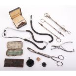 10 PIECES OF MISCELLANEOUS MEDICAL INSTRUMENTS BELONGING TO GEORGE E. GOODFELLOW