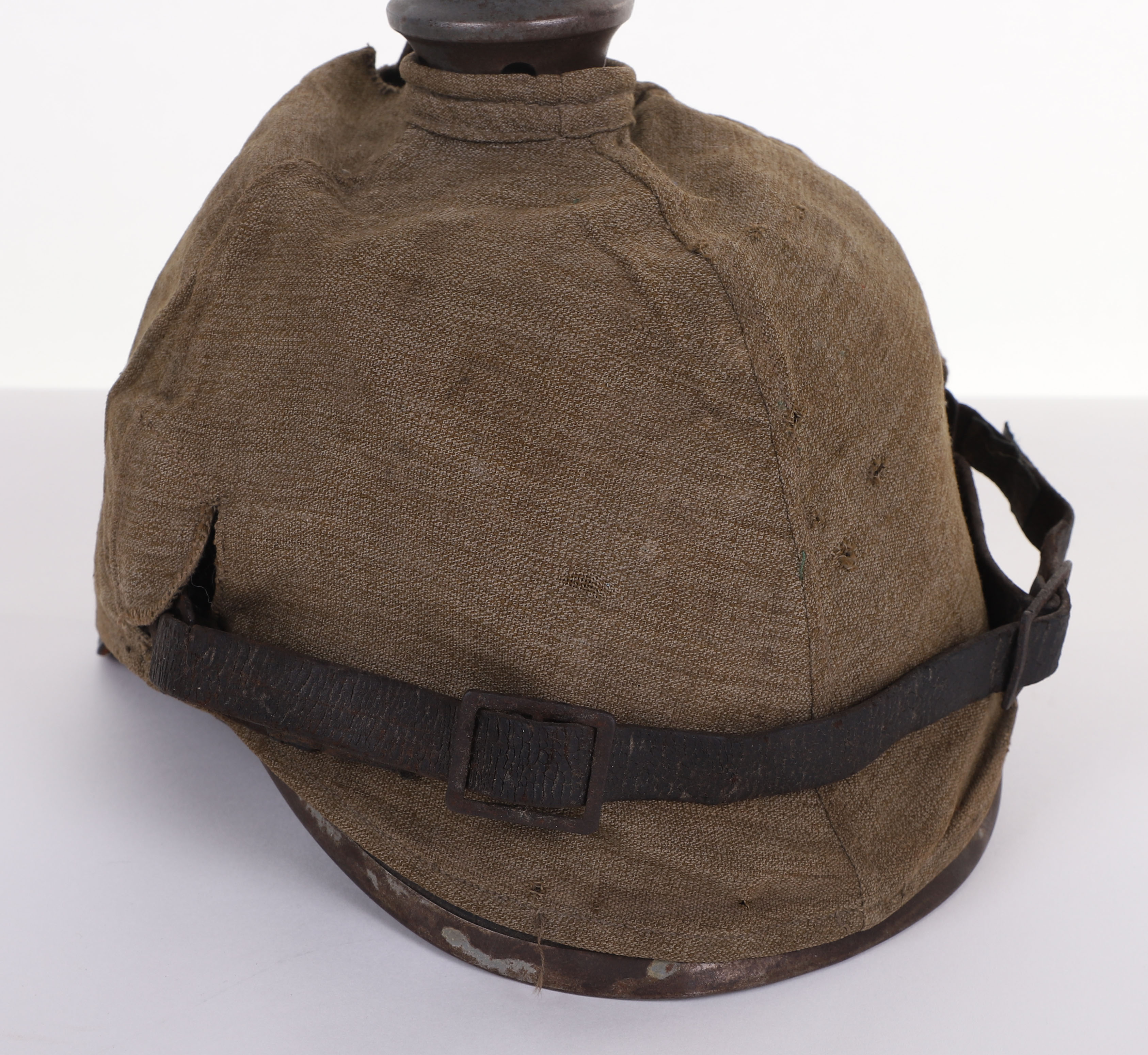 WW1 GERMAN BADEN M-15 PICKELHAUBE WITH TRENCH COVER - Image 5 of 12