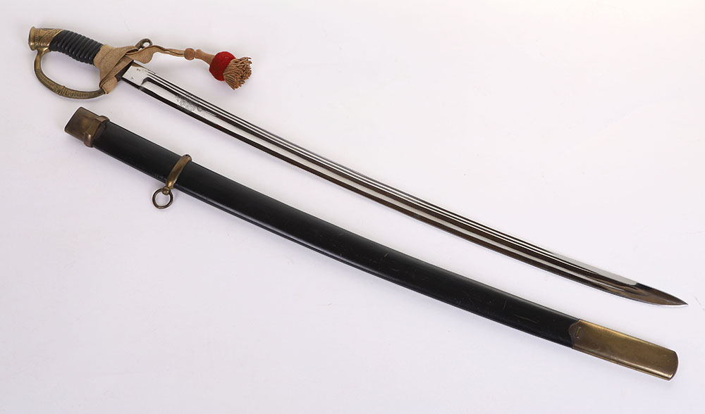 RARE RUSSIAN MODEL 1909 DRAGOON OFFICERS SWORD SHASQUA FOR PERIOD OF PROVISIONAL GOVERNMENT AFTER TH - Image 4 of 21