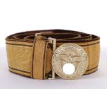 THIRD REICH NSDAP POLITICAL LEADERS BROCADE BELT