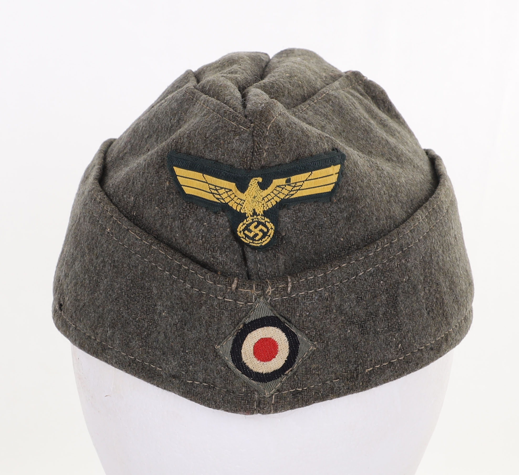 WW2 GERMAN KRIEGSMARINE COASTAL ARTILLERY OTHER RANKS OVERSEAS / SIDE CAP - Image 4 of 10