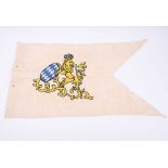 GERMAN WWl – 1920’S PENNANT FOR A LANCE, BAVARIAN COAT-OF-ARMS