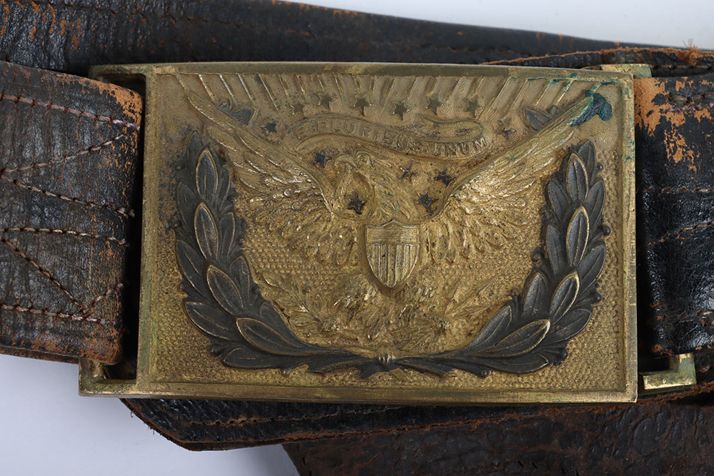 US CIVIL WAR 1851 MODEL UNION OFFICERS BELT & BUCKLE - Image 2 of 5