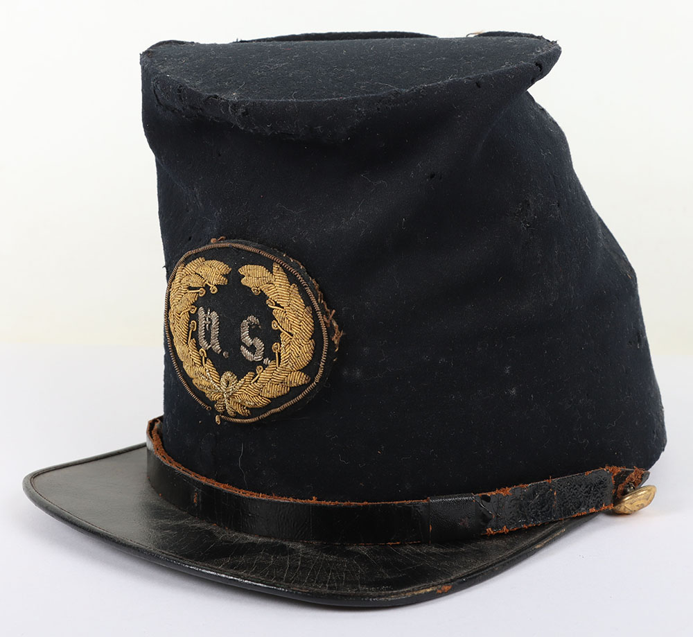 US CIVIL WAR PERIOD UNION BUMMERS CAP, OFFICERS - Image 4 of 10