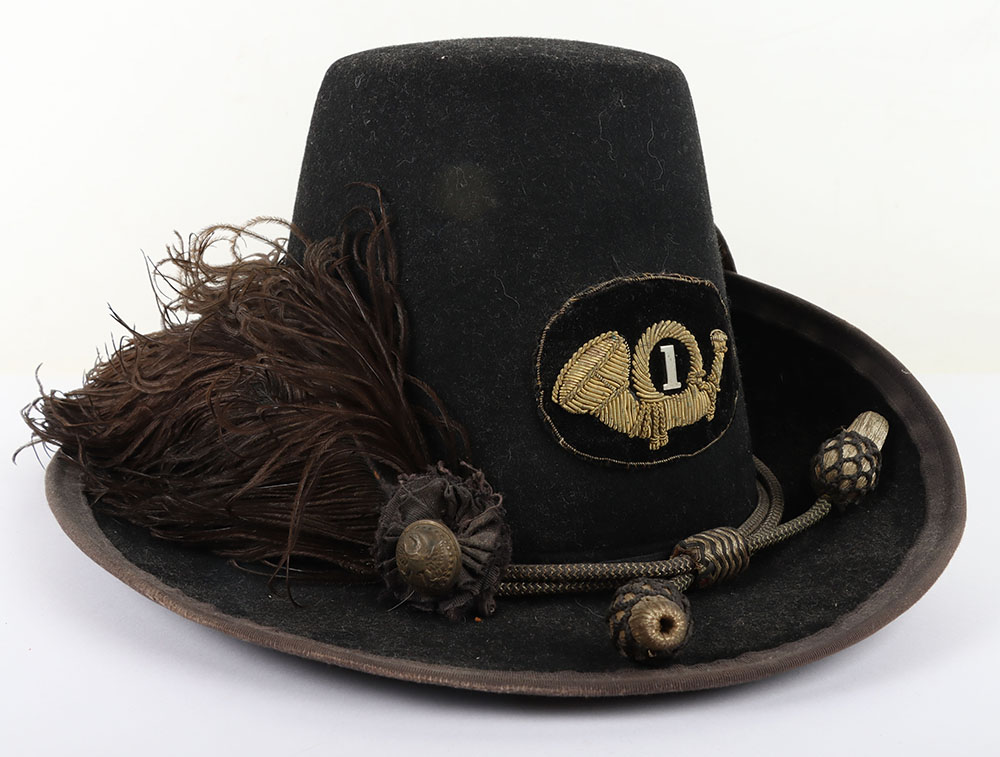 US CIVIL WAR PERIOD UNION INFANTRY OFFICERS M-1858 HARDEE HAT NICKNAMED THE “JEFF DAVIS” HAT - Image 4 of 13