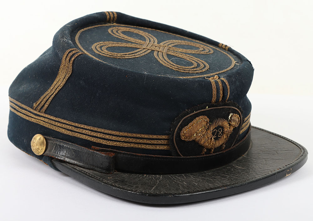 US CIVIL WAR PERIOD UNION CHAUSSER CAP, INFANTRY OFFICER - Image 3 of 9