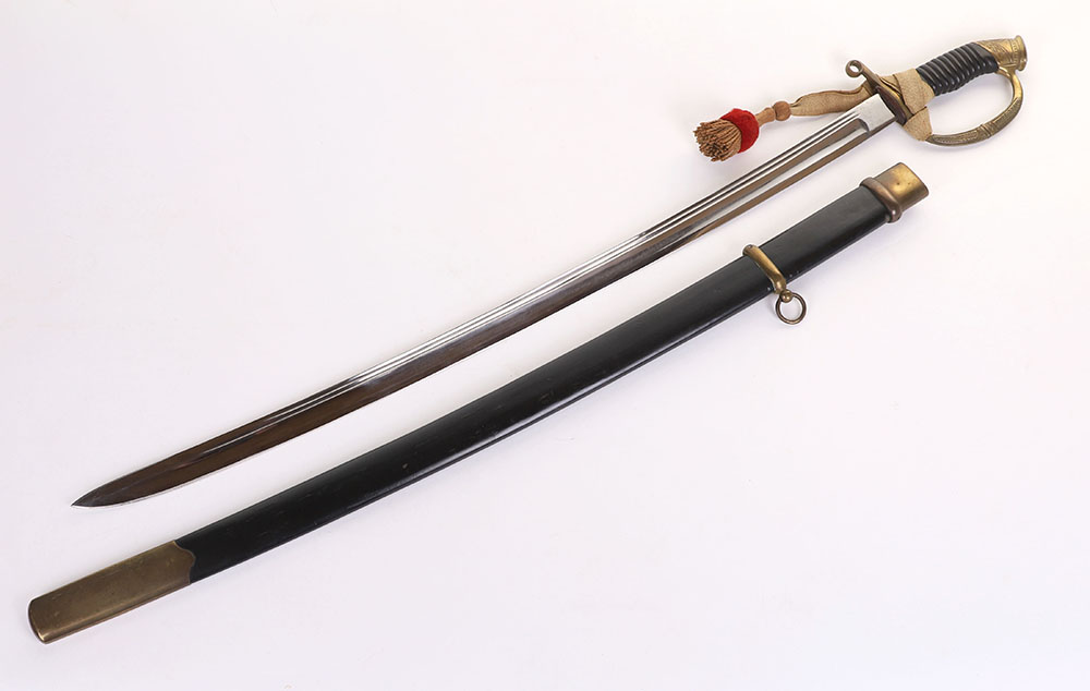 RARE RUSSIAN MODEL 1909 DRAGOON OFFICERS SWORD SHASQUA FOR PERIOD OF PROVISIONAL GOVERNMENT AFTER TH - Image 3 of 21