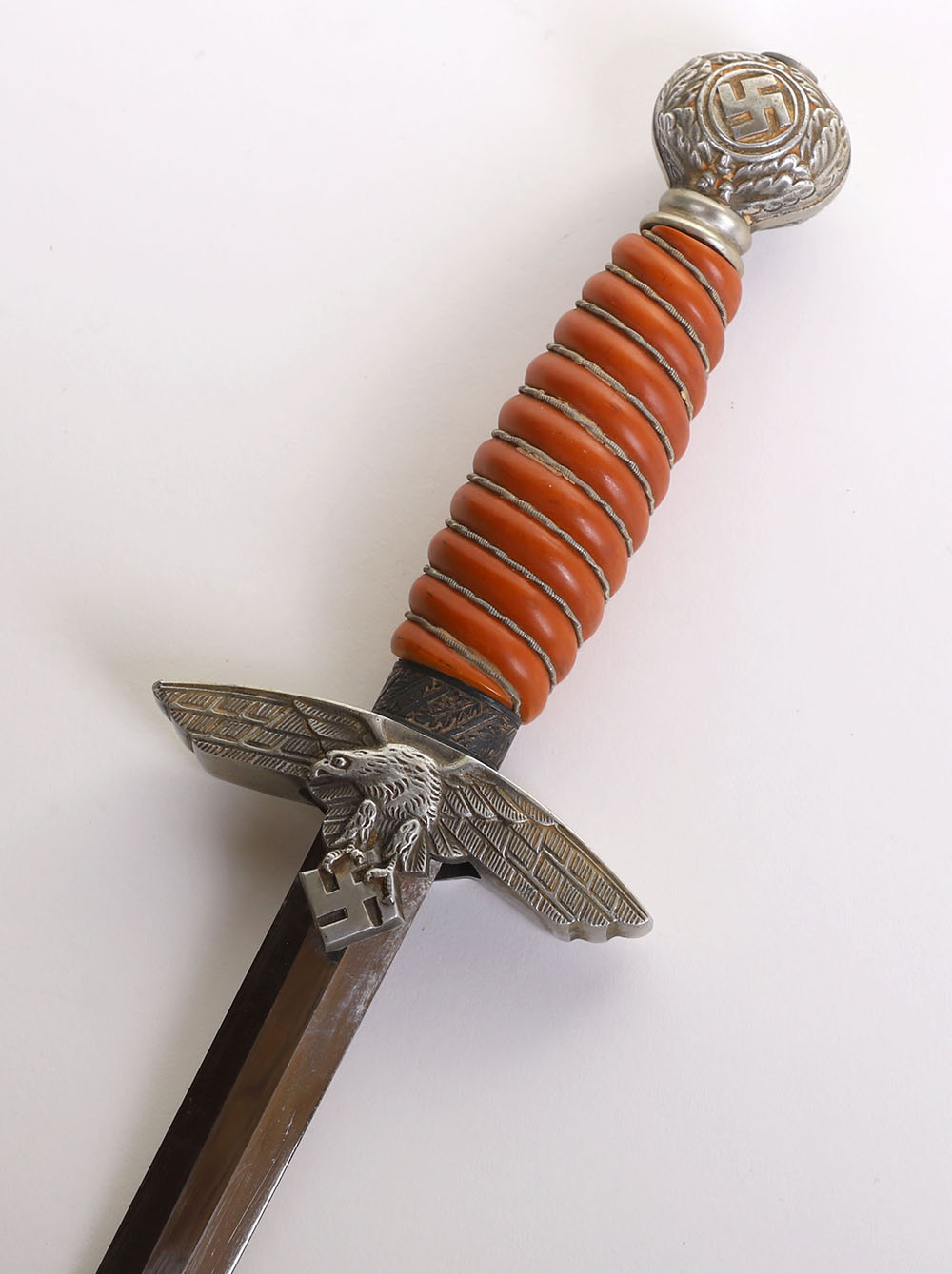 WW2 GERMAN LUFTWAFFE 2ND PATTERN DRESS DAGGER BY PAUL WEYERSBERG & CO, SOLINGEN, - Image 6 of 12