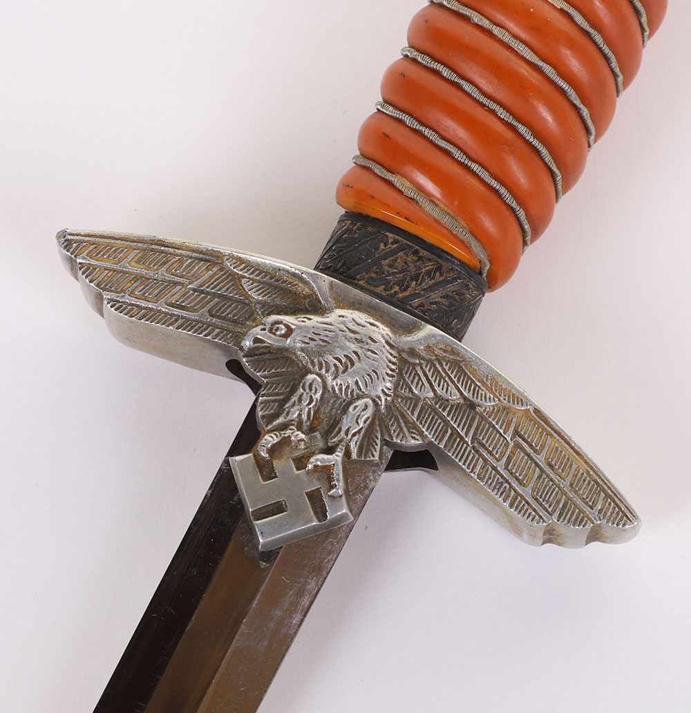 WW2 GERMAN LUFTWAFFE 2ND PATTERN DRESS DAGGER BY PAUL WEYERSBERG & CO, SOLINGEN, - Image 7 of 12