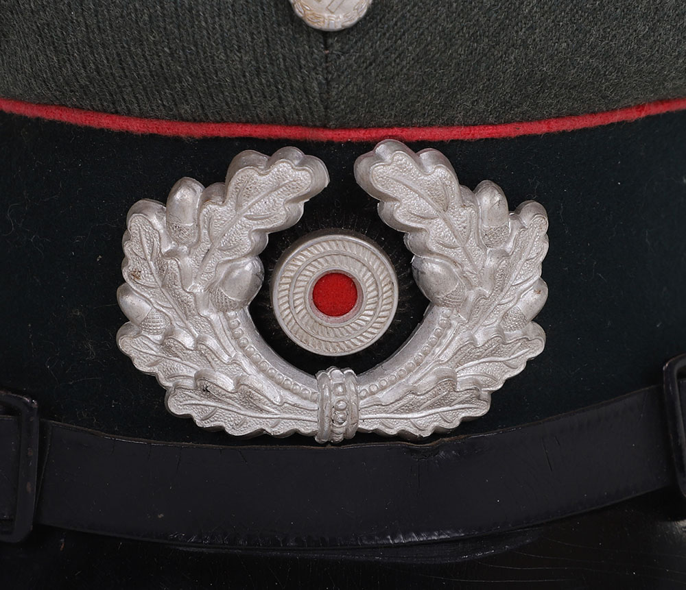 WWII GERMAN HEER PANZER EM VISOR HAT - Image 5 of 12