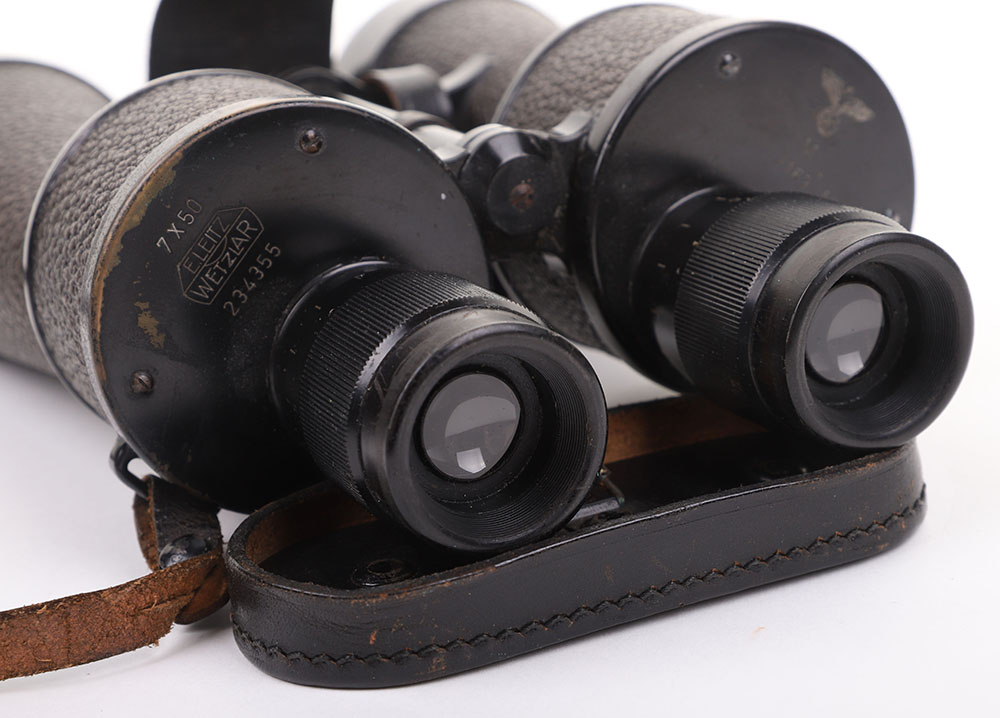 WW2 GERMAN KRIEGSMARINE BINOCULARS W/ CASE - Image 8 of 9