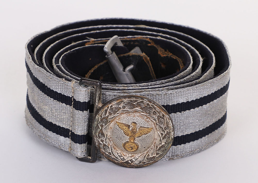 RARE THIRD REICH DIPLOMATIC OFFICIALS BROCADE BELT AND BUCKLE - Image 2 of 11