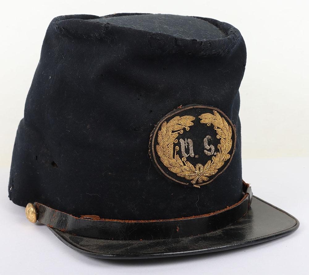 US CIVIL WAR PERIOD UNION BUMMERS CAP, OFFICERS - Image 3 of 10