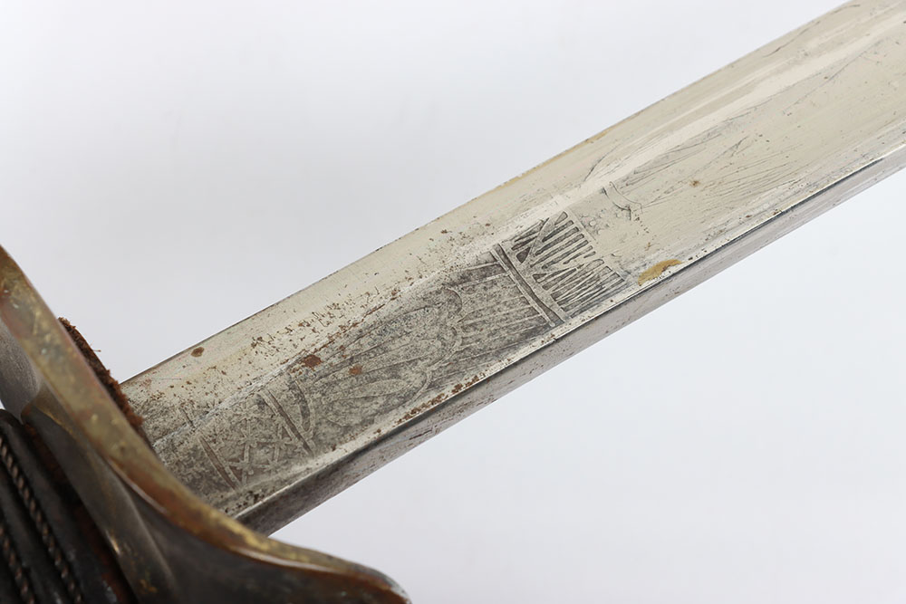 US MODEL 1860 STYLE PRESESENTASION SWORD W/ PHOTO FROM A MEMBER OF THE 7TH REGIMENT NEW YORK CAVALRY - Image 8 of 19