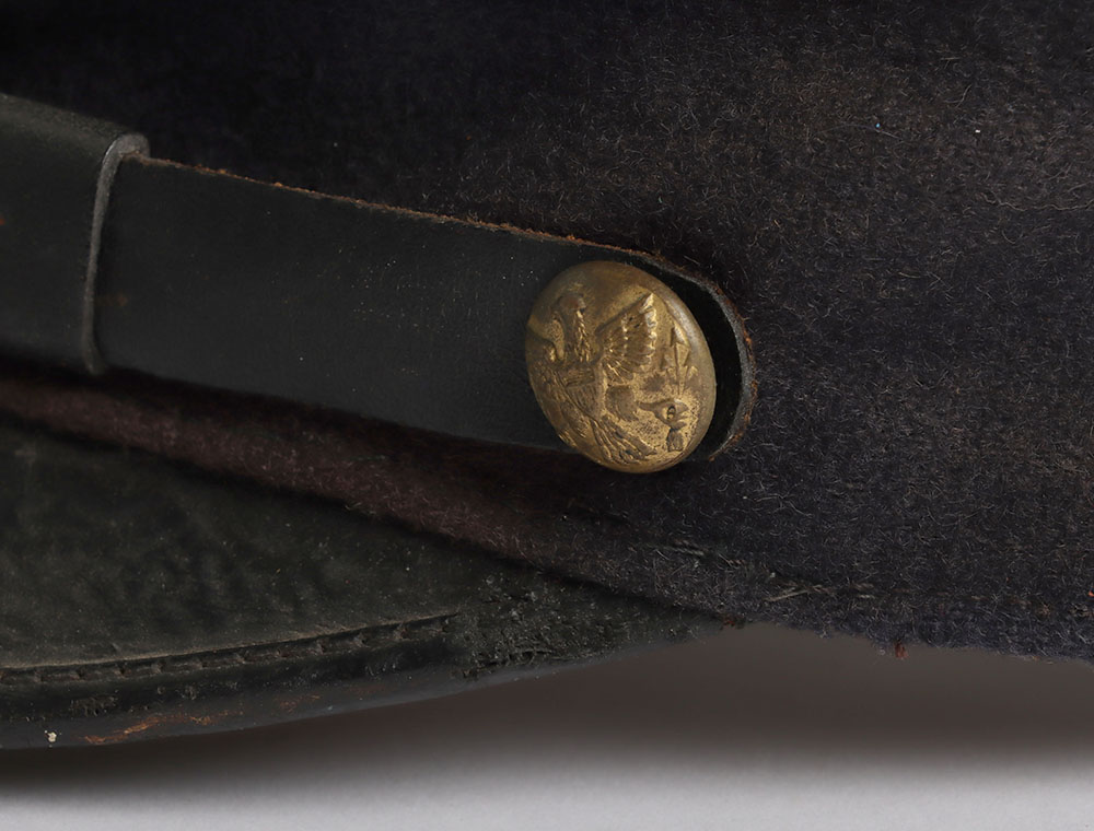 US CIVIL WAR PERIOD UNION INFANTRY FORAGE CAP W/ VERBAL ID & MUSTER ROLL, this belonged to Private G - Image 10 of 15