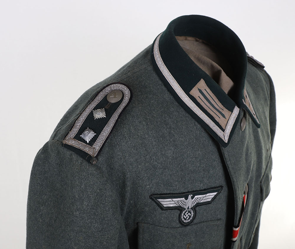 WW2 GERMAN HEER M-36 PIONEER NCO COMBAT TUNIC - Image 11 of 18