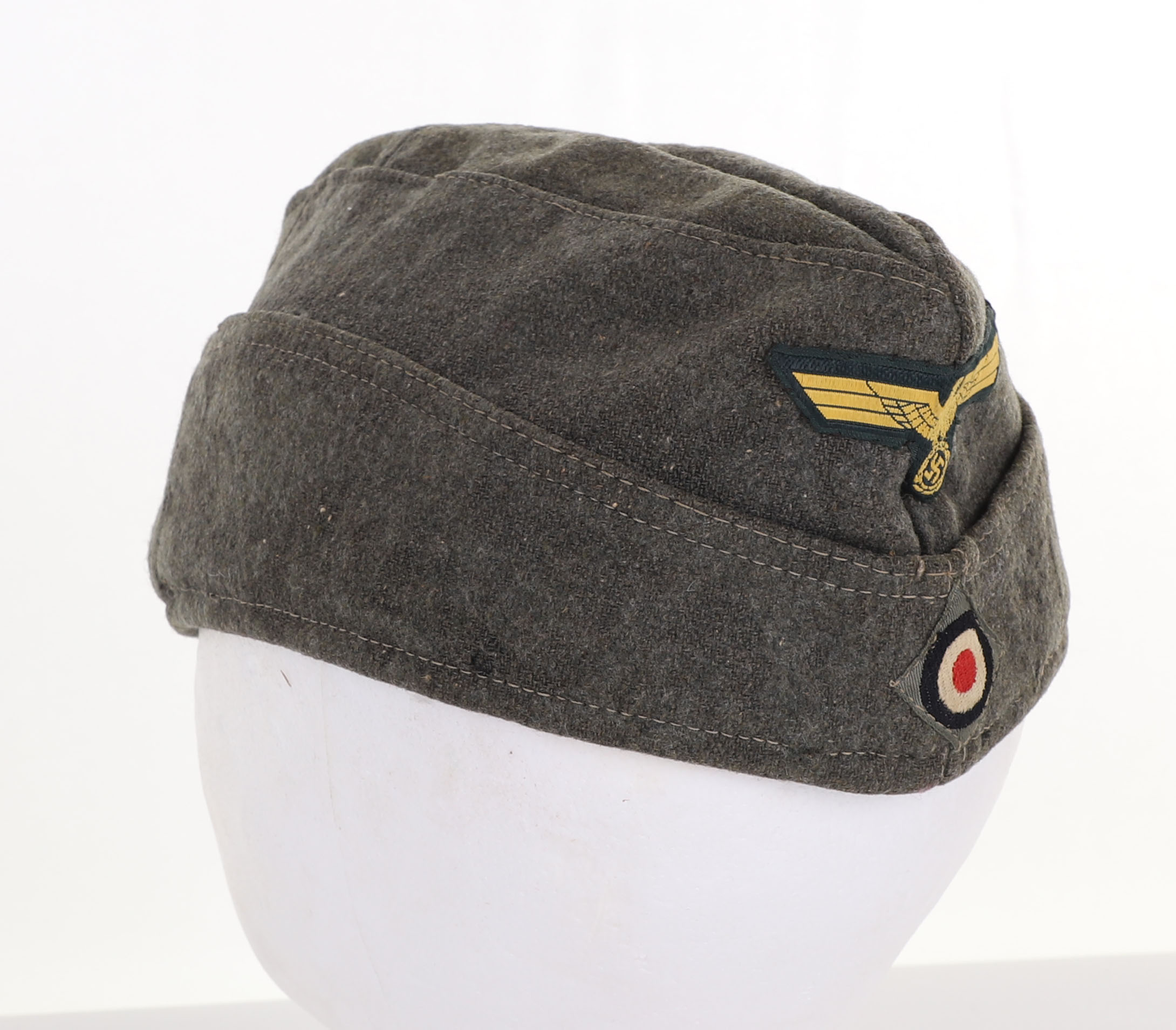 WW2 GERMAN KRIEGSMARINE COASTAL ARTILLERY OTHER RANKS OVERSEAS / SIDE CAP - Image 3 of 10