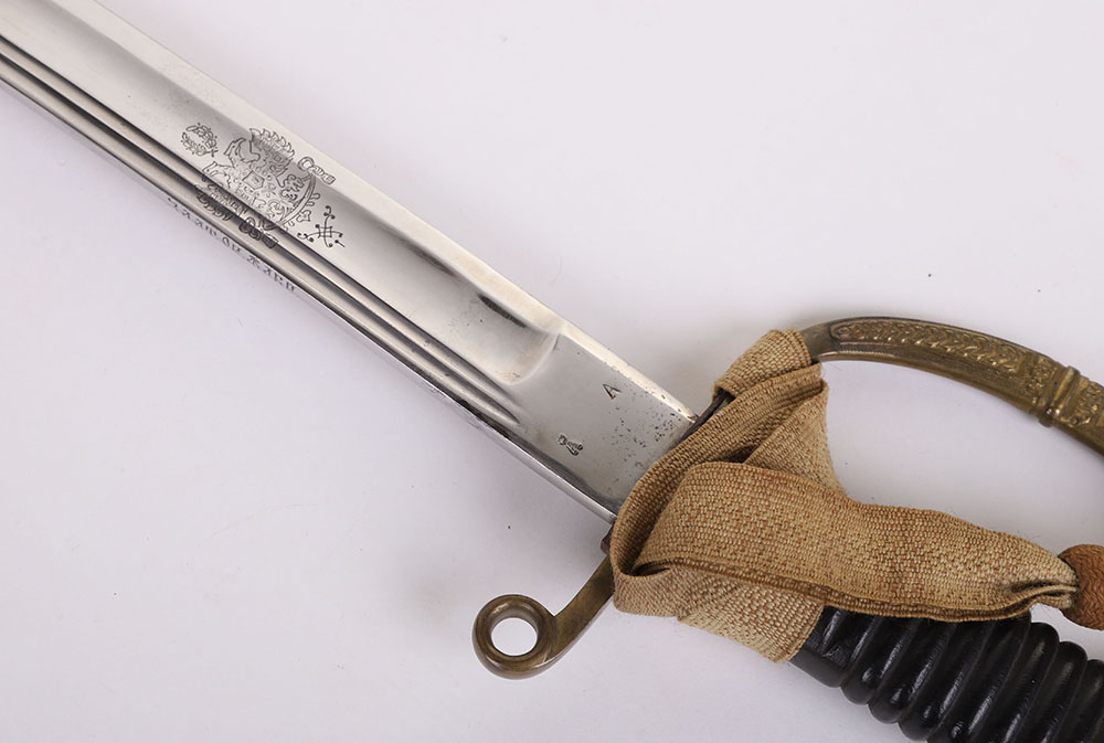 RARE RUSSIAN MODEL 1909 DRAGOON OFFICERS SWORD SHASQUA FOR PERIOD OF PROVISIONAL GOVERNMENT AFTER TH - Image 11 of 21