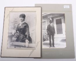 WYATT EARP FAMILY, 2 PHOTOGRAPHS.