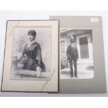 WYATT EARP FAMILY, 2 PHOTOGRAPHS.