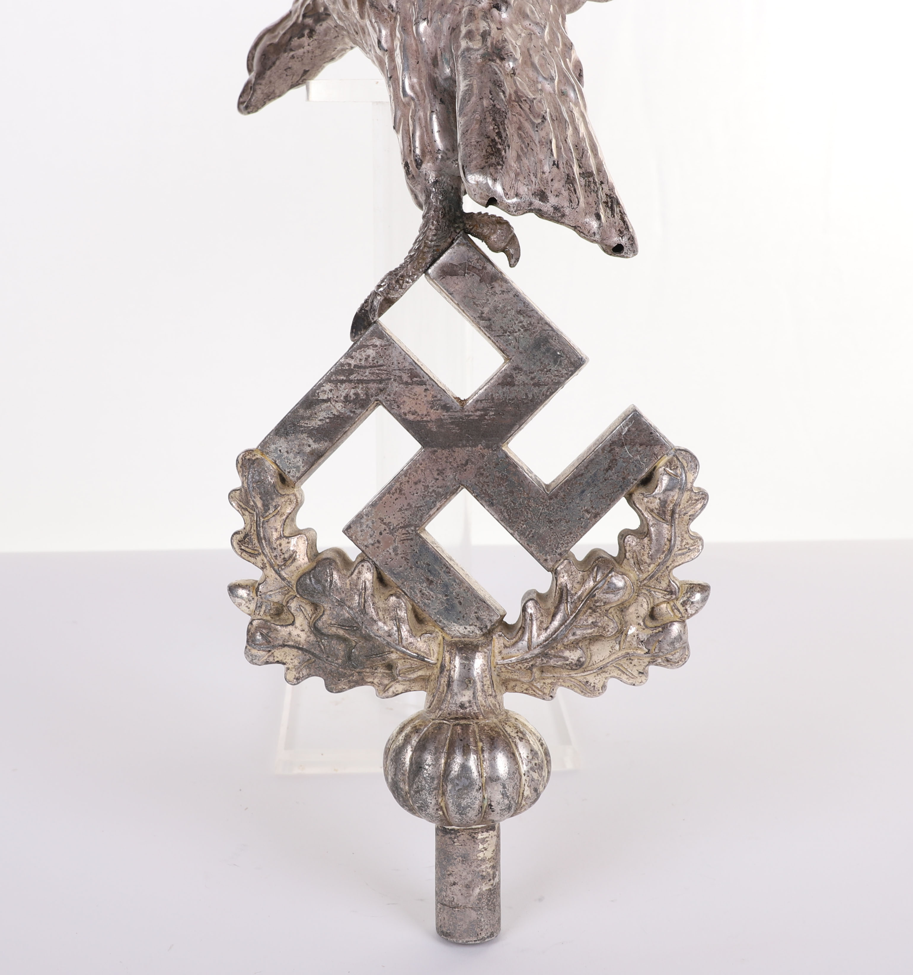 WW2 GERMAN LUFTWAFFE SCHELLENBAUM EAGLE BANNER TOP - Image 13 of 21