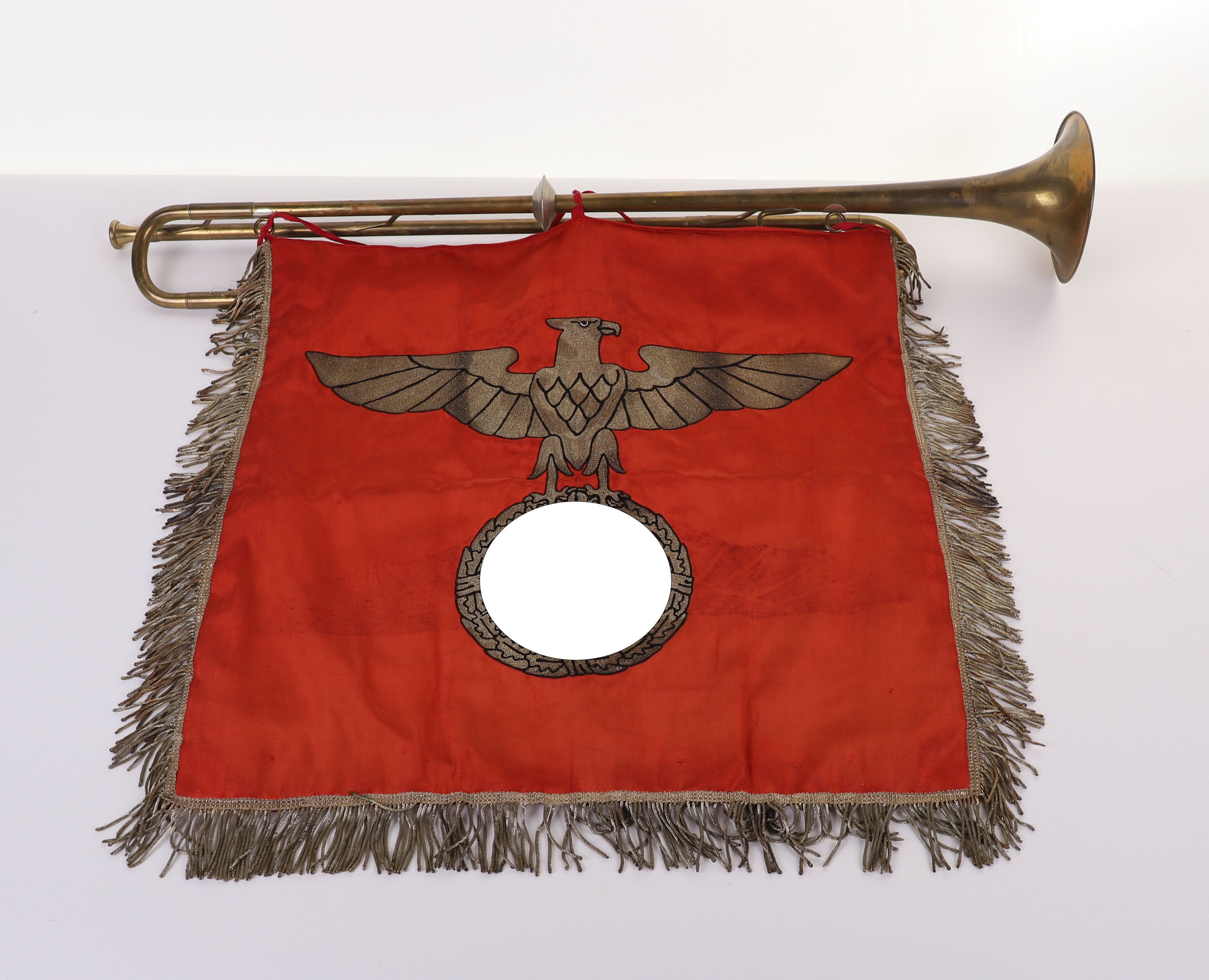 THIRD REICH SA (STURMABTEILUNG) TRUMPET BANNER