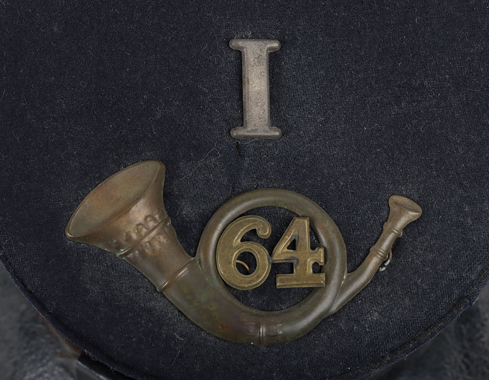 US CIVIL WAR PERIOD UNION FORAGE CAP W/ UNIT INSIGNIA - Image 9 of 10