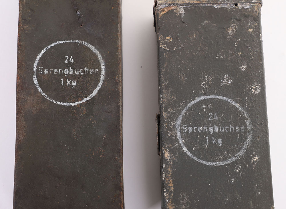 2 WW2 GERMAN WEHRMACHT METAL BOXES - Image 3 of 4