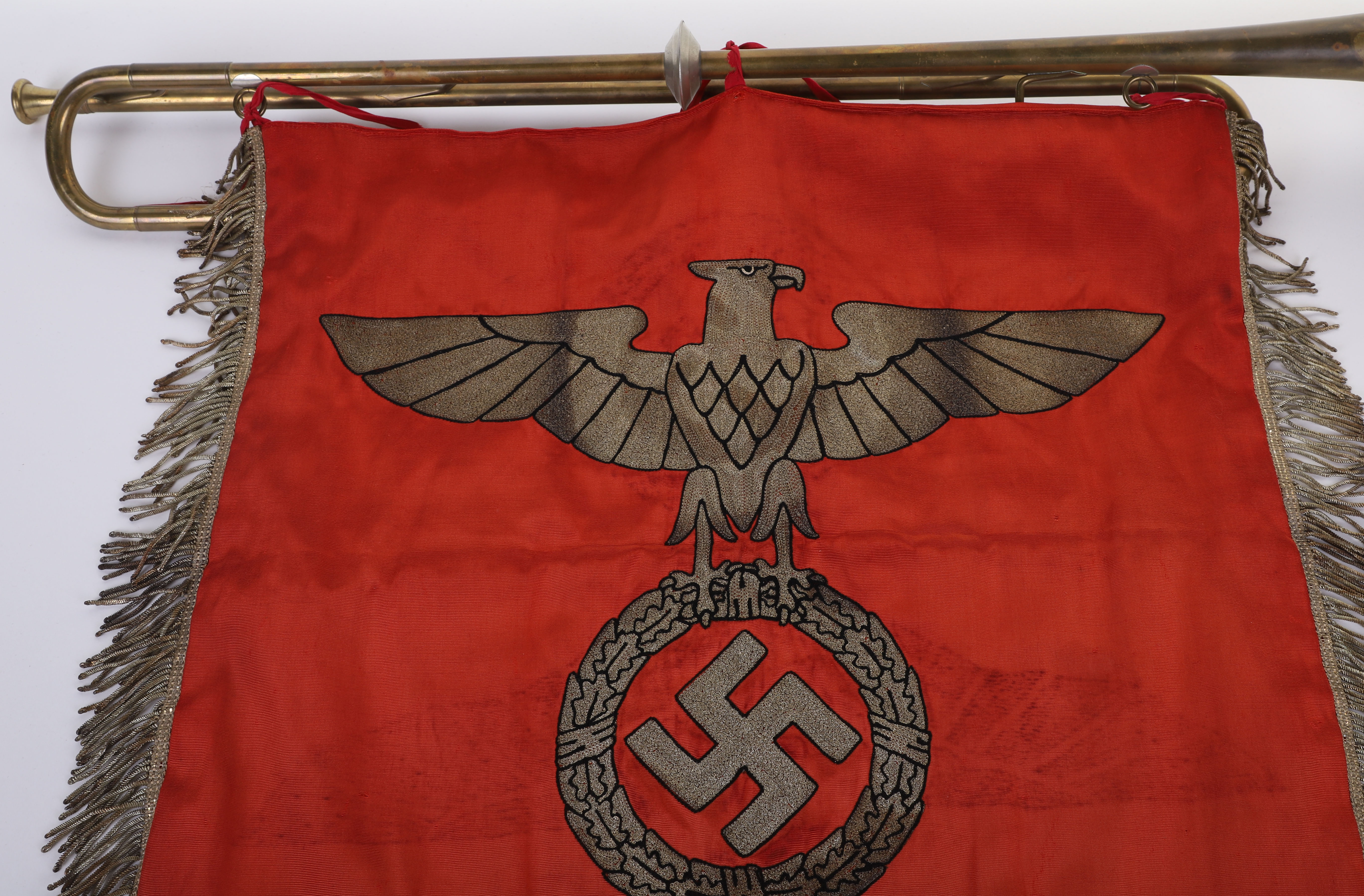 THIRD REICH SA (STURMABTEILUNG) TRUMPET BANNER - Image 4 of 18