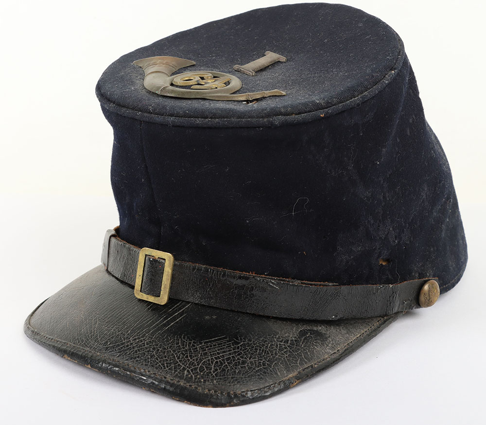 US CIVIL WAR PERIOD UNION FORAGE CAP W/ UNIT INSIGNIA - Image 3 of 10