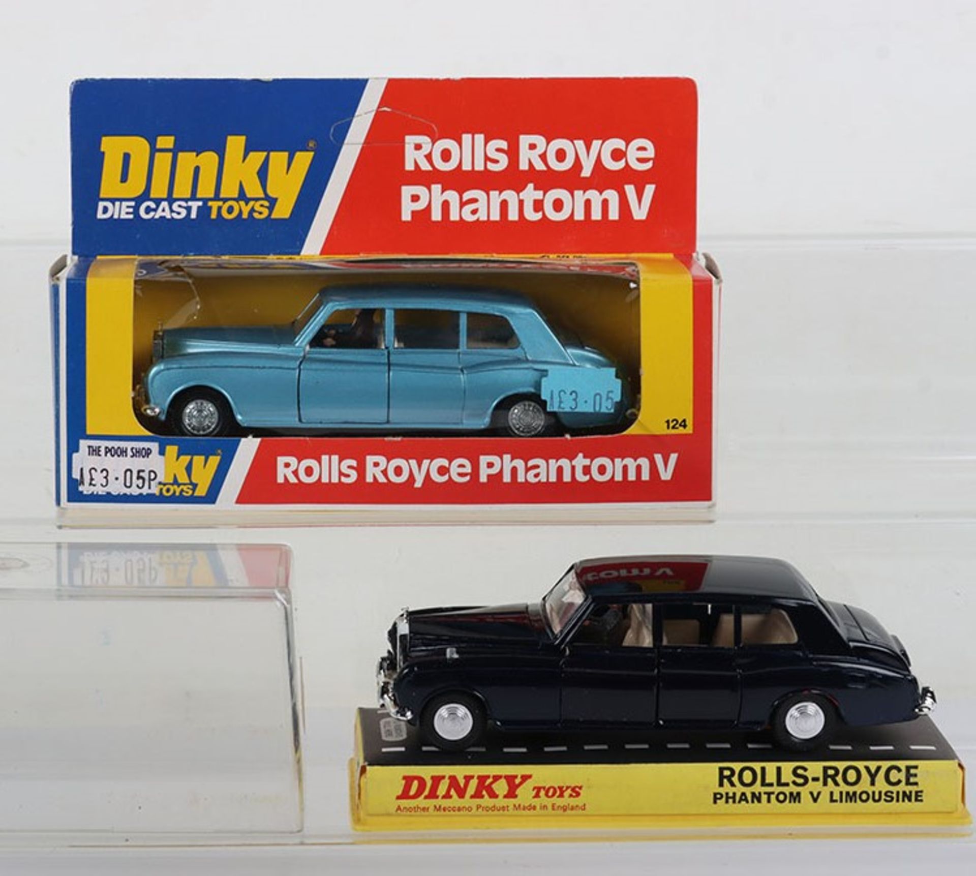 Two Dinky Toys Rolls Royce Phantom V Limousines