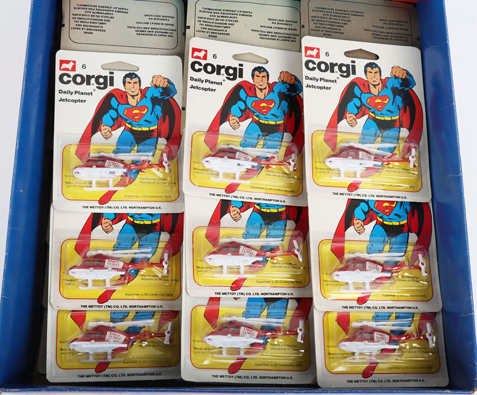 Very Scarce Reeves International USA issue Corgi Juniors Superman Shop Counter Display Trade Box - Image 4 of 5