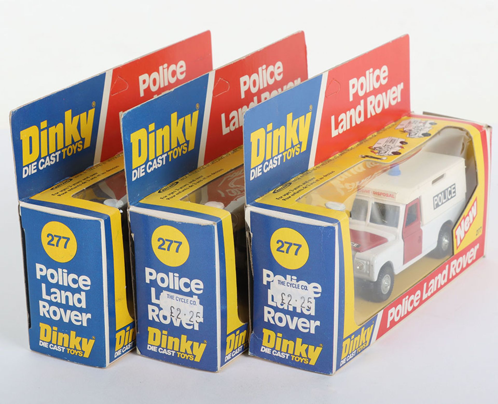Three Dinky 277 Police Land Rovers - Image 4 of 4