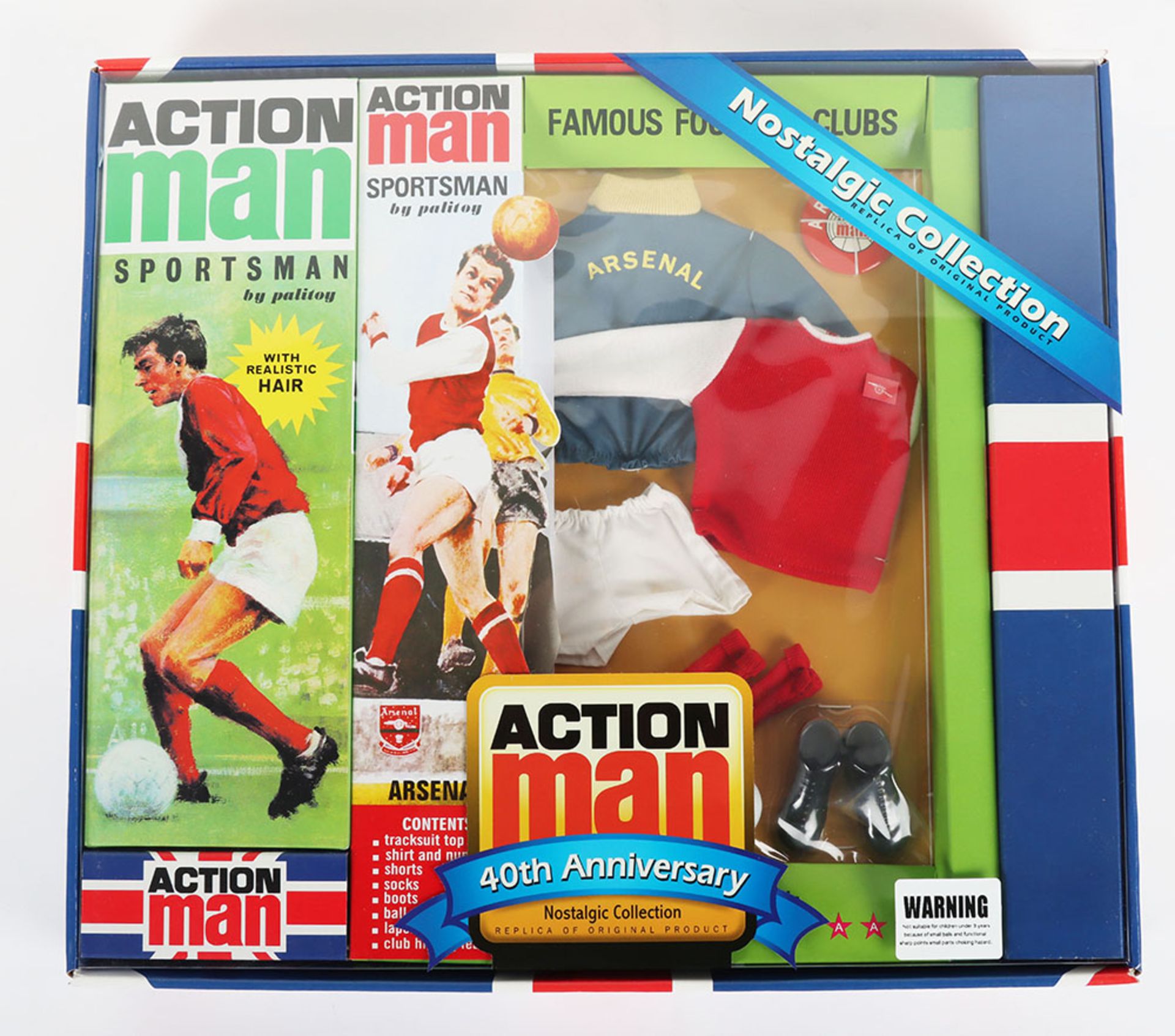 Action Man Palitoy Sportsman Famous Football Clubs Arsenal 40th Anniversary Nostalgic Collection