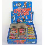Very Scarce Reeves USA issue Corgi Juniors Cartoon Stars Shop Counter Display Trade Box