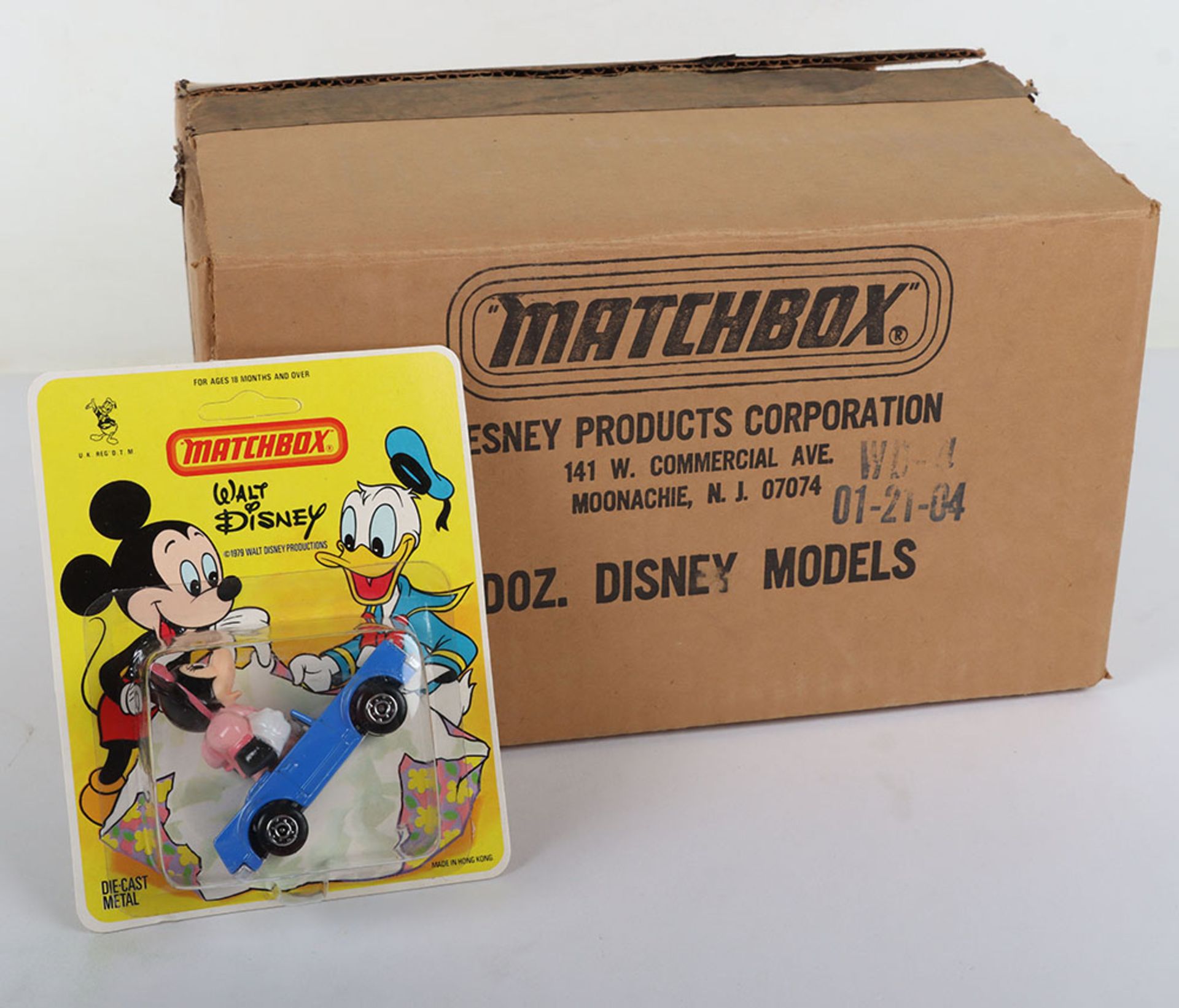 Matchbox Lesney Trade Box of Twenty Four WD-4 Minnie Mouse Carded Disney Models