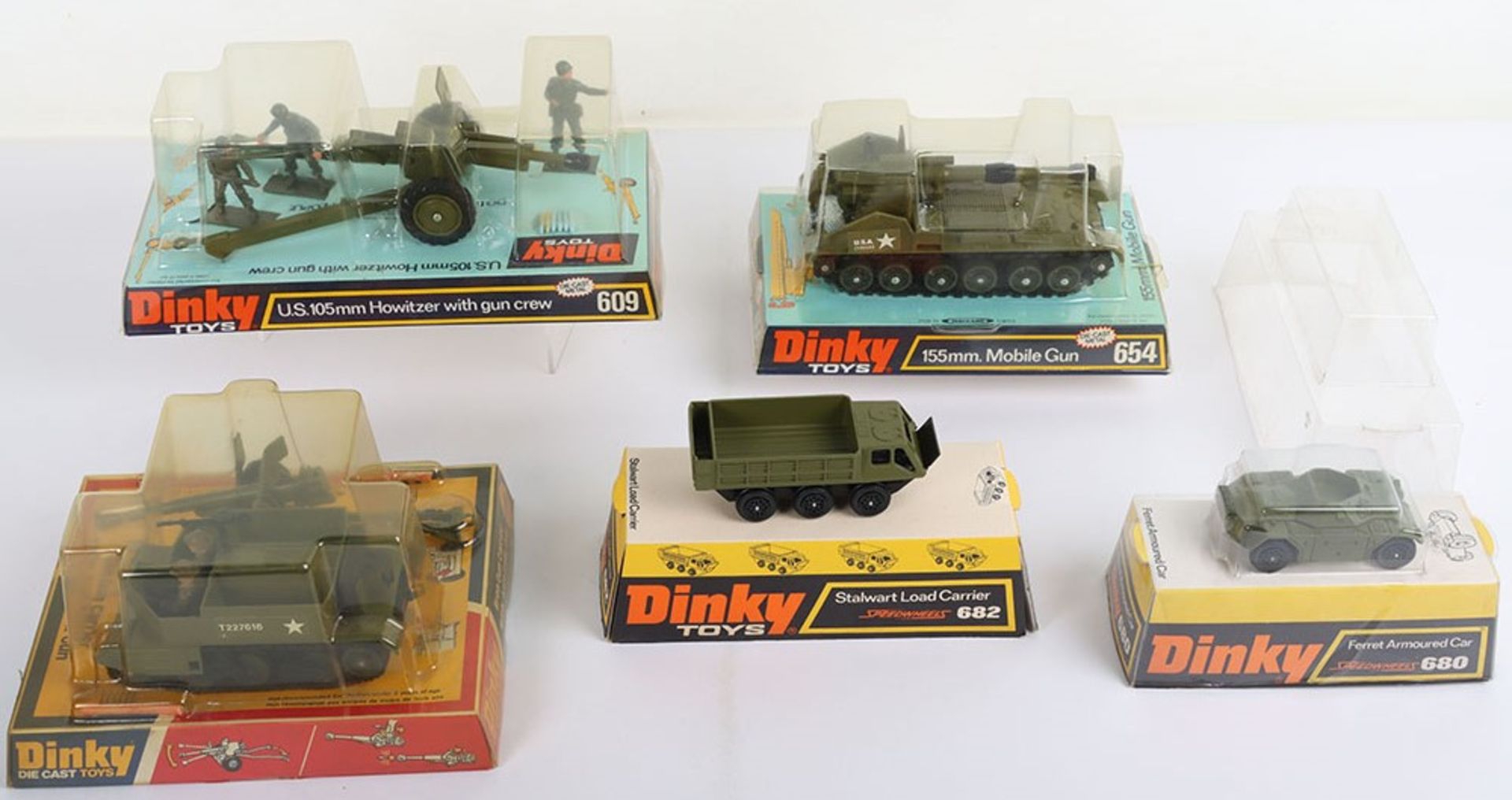 Five Dinky Toys Military Models - Image 2 of 4