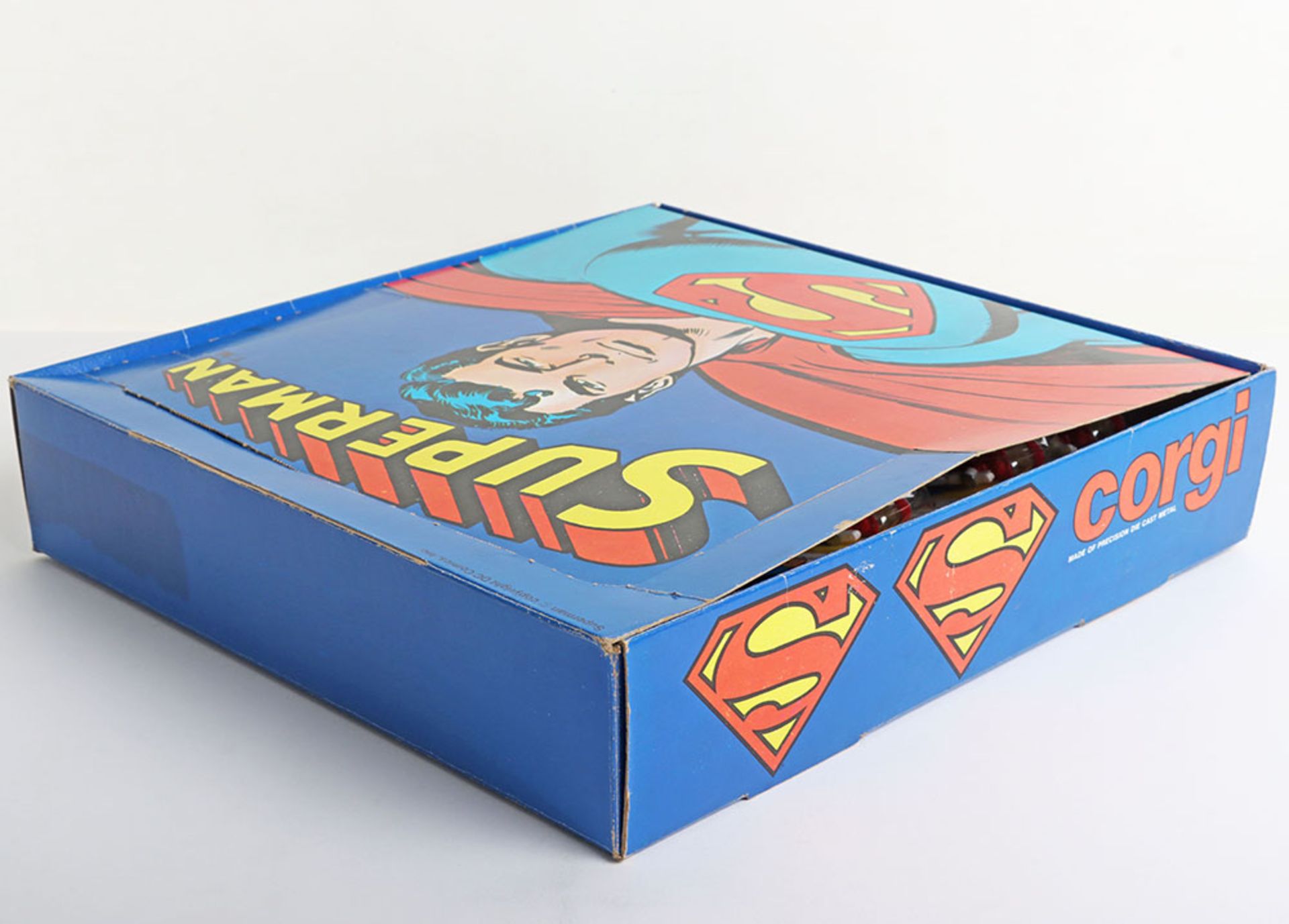 Very Scarce Reeves International USA issue Corgi Juniors Superman Shop Counter Display Trade Box - Image 3 of 5