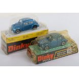 Two Dinky 129 Volkswagen 1300 Sedan Beetles