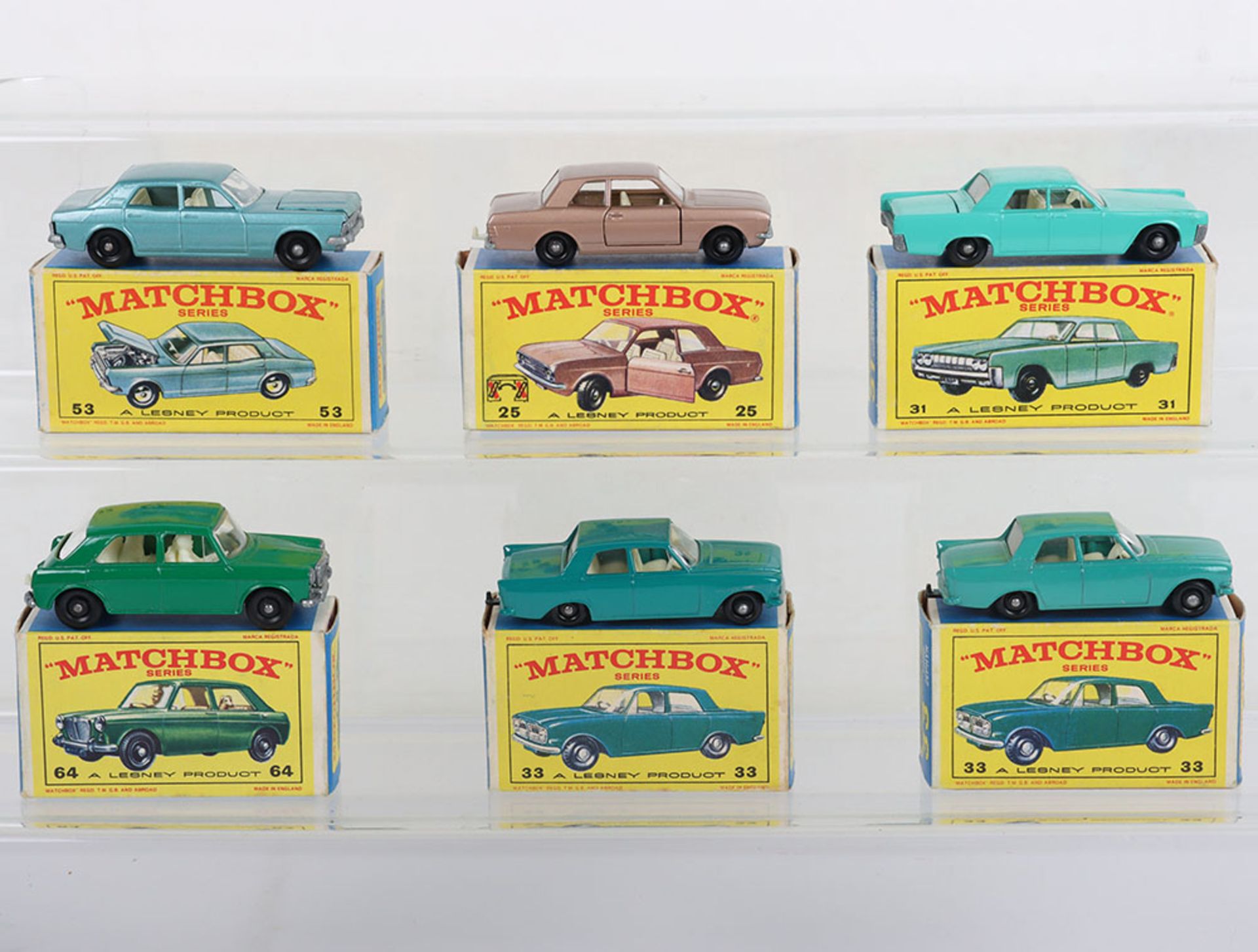 Six Matchbox Lesney Regular wheels - Image 2 of 3