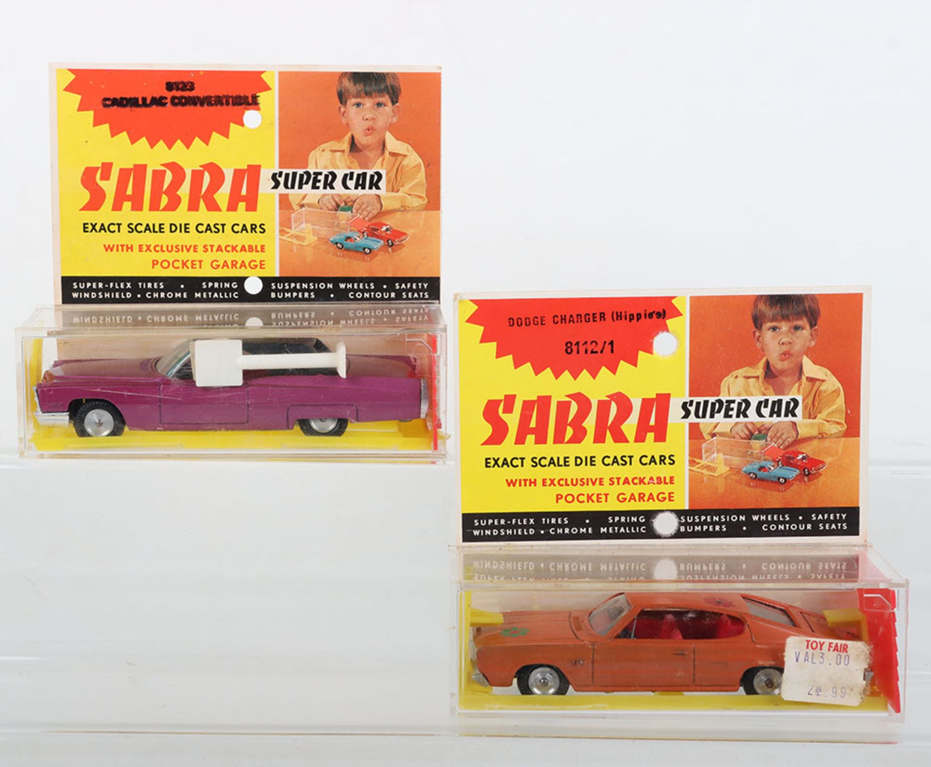 Two Boxed Sabra (Israel) 1/43 scale USA Super Cars