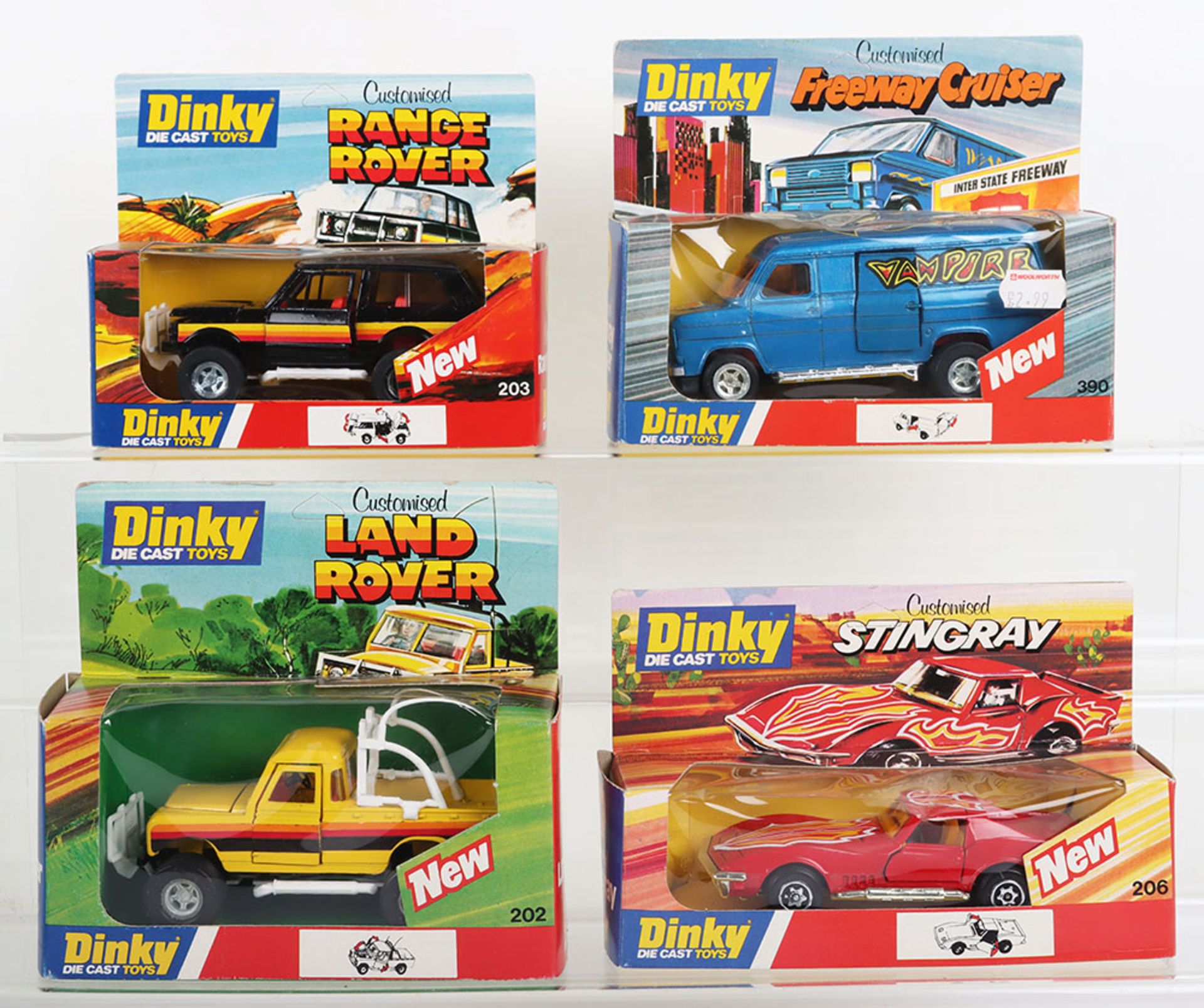 Four Dinky Toys Customised Models